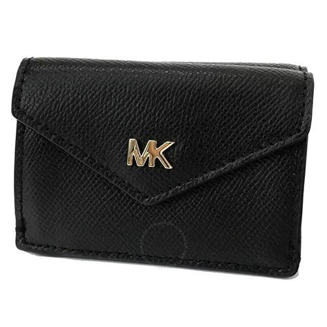 michael kors logo tri-fold wallet|Michael Kors crossgrain leather wallet.